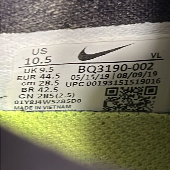 ?? NIKE Zoom Winflo 6 Shield Running Shoes Grey/Black BQ3190-002 Men’s Sz 10.5 main image 12